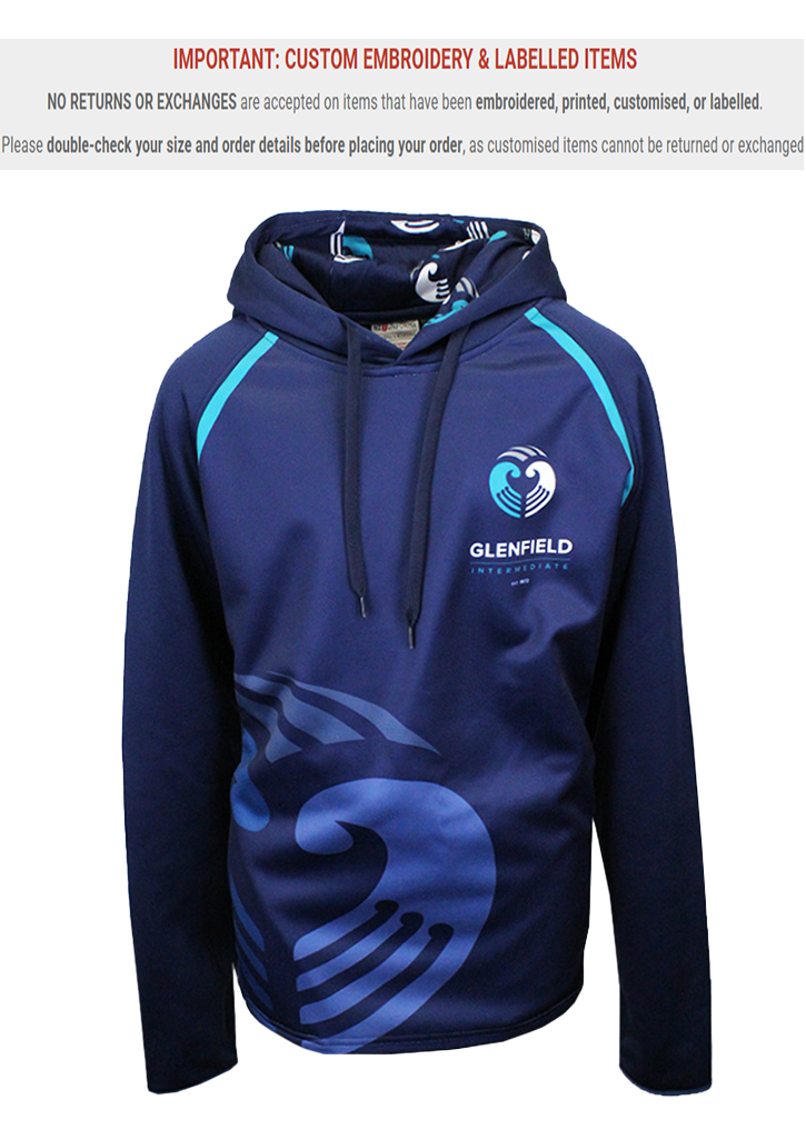 Glenfield Intermediate Hybrid Youth Hoodie